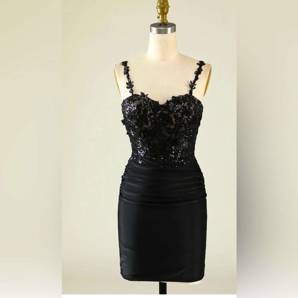 Zapaka Black Size 2 Dress